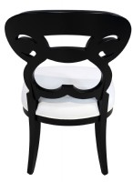 Black Painted Oval Dining Set
