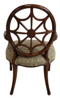 Ethan Allen Spiderback Hand Carved Accent Chair