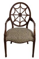Ethan Allen Spiderback Hand Carved Accent Chair