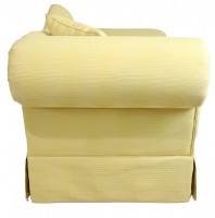 Custom Yellow Chaise in Sunbrella Fabric
