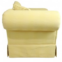 Custom Yellow Chaise in Sunbrella Fabric