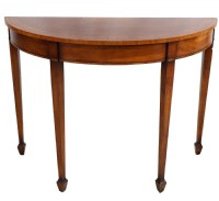 Vintage Mahogany Demi-Lune Table