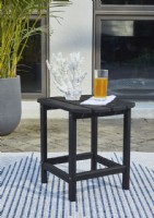 Black Outdoor End Table