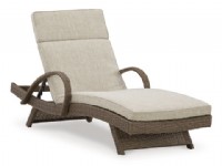 Outdoor Chaise Lounger with Cushion