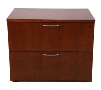 Two Drawer Wooden Lateral Filing Cabinet