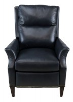 Blue Leather Recliner