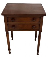 American Pine Two Drawer Nightstand Ca 1830