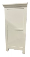 White Painted Console with Six Storage Baskets