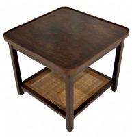 Small Side Table with Burled Walnut Top