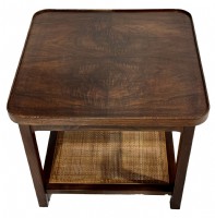 Small Side Table with Burled Walnut Top