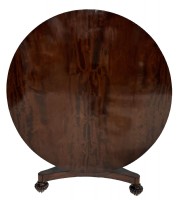 Antique Flame Mahogany Center Hall Table