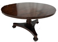 Antique Flame Mahogany Center Hall Table