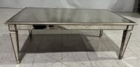 Ethan Allen Mirrored Glass Coffee Table