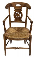 Antique French Provencial Fireside Chair
