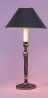 Japanned Chinoiserie Hand Painted Table Lamp
