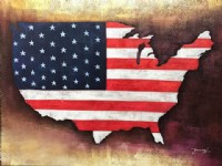 American Flag Painting
