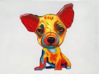 Abstract Dog Painting