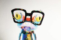 Abstract Frog with Glasses Painting