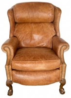 Cognac Leather Recliner