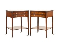 Pair of Kittinger Federal Style Mahogany Tables