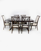 Thomasville Double Pedestal Mahogany Dining Set